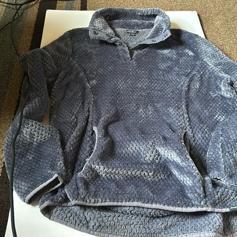 Eddie Bauer Fleece Mock Neck Pullover